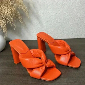 SCHUTZ Fairy High Nappa Leather Sandal Size 6.5B